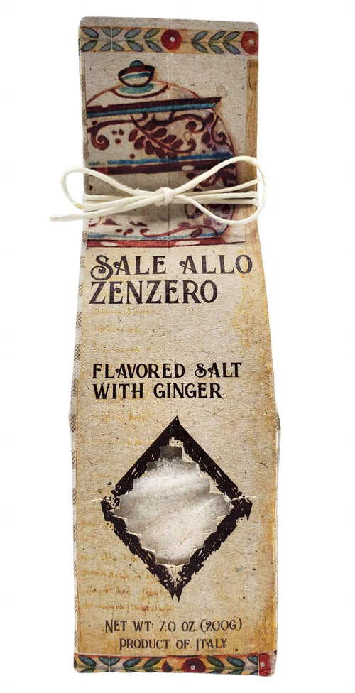 Casarecci Sale Allo Zenzero Flavored Salt with White Ginger, 7 oz Pantry Casarecci 