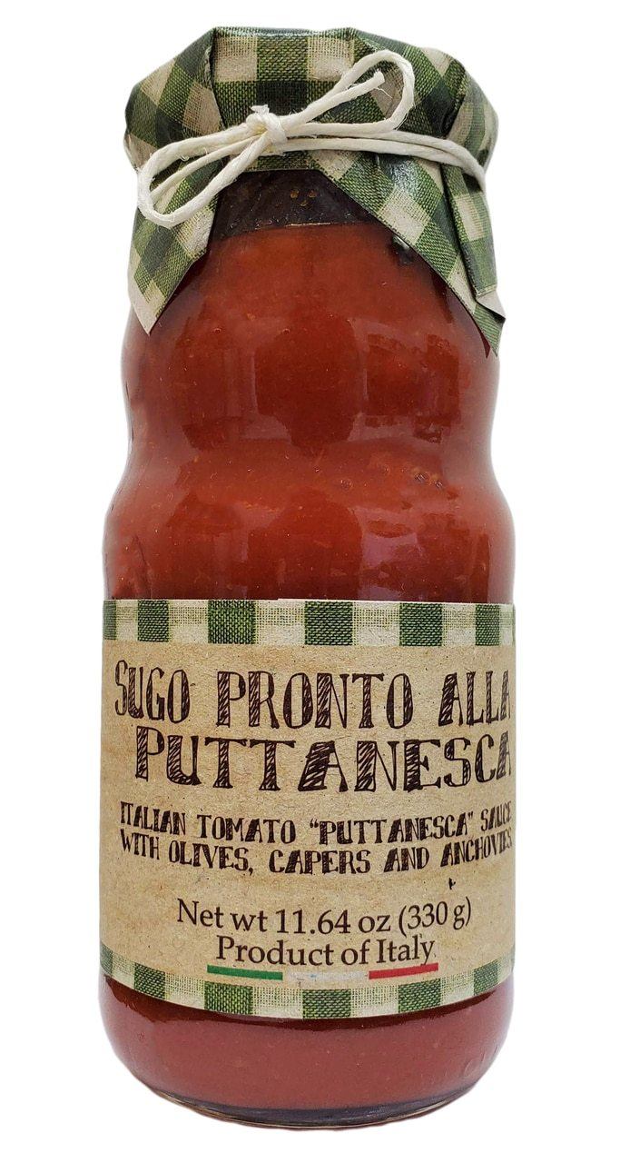 Casarecci Tomato Puttanesca Sauce with Olives, Capers, and Anchovies, 11.6 oz