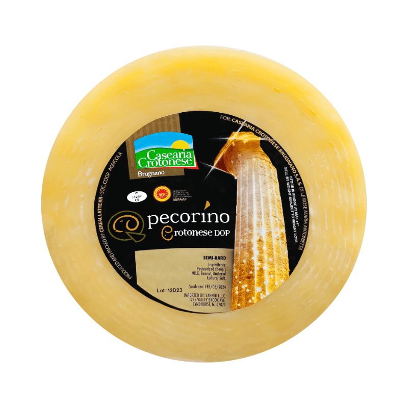 Casearia Crotonese Semiduro Brugnano DOP Wheel, 4 Lbs Cheese vendor-unknown