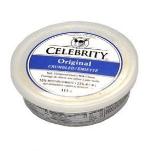 Celebrity Original Crumbled Goat Cheese, 4 oz [Pack of 3] Cheese vendor-unknown 