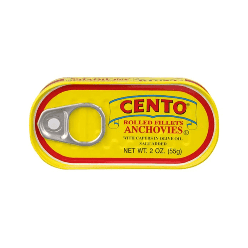 Cento Rolled Anchovies with Capers in Olive Oil, 2 oz Seafood Cento
