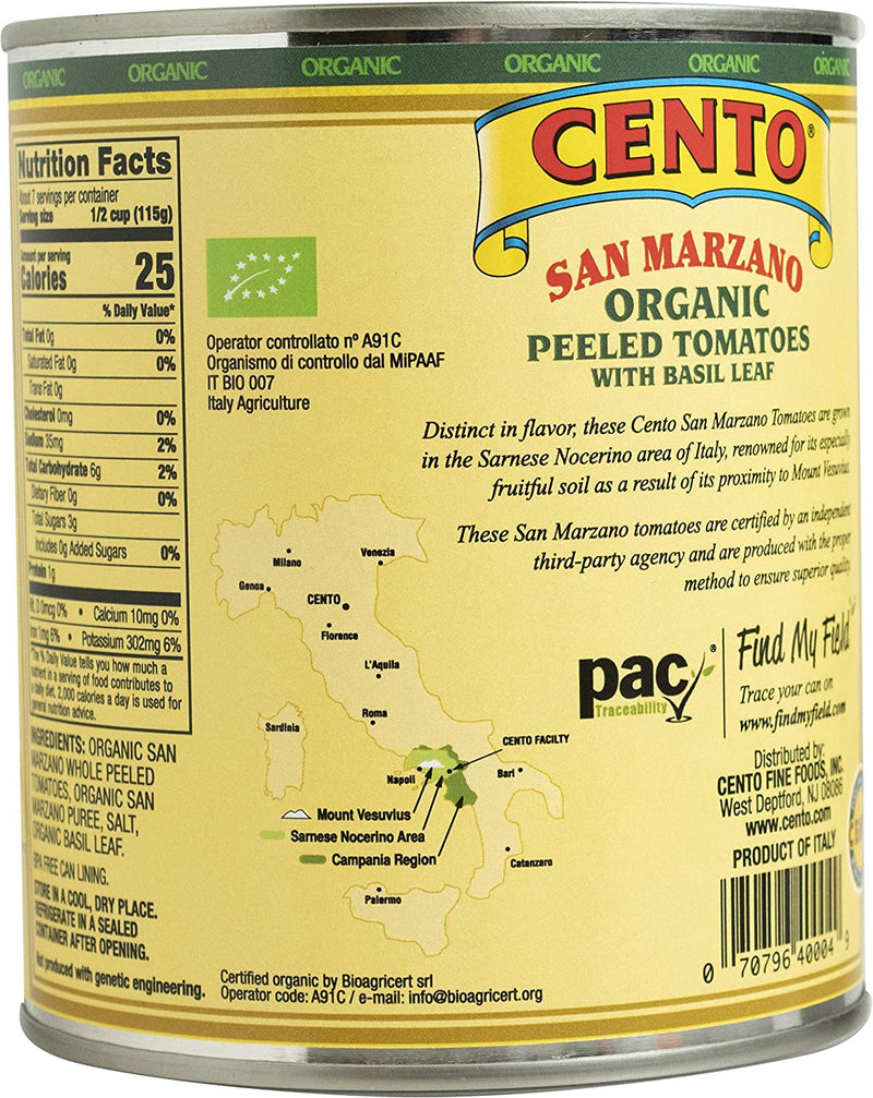 Cento San Marzano Organic Peeled Tomatoes, 28 oz Fruits & Veggies Cento 
