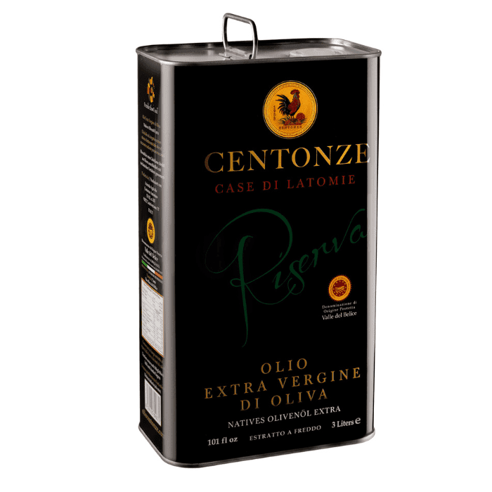 Centonze Valle Del Belice DOP Extra Virgin Olive Oil, 3 Liters Oil & Vinegar Centonze