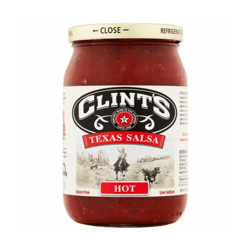 Clint's Texas Salsa Hot, 16 oz Sauces & Condiments Clint's