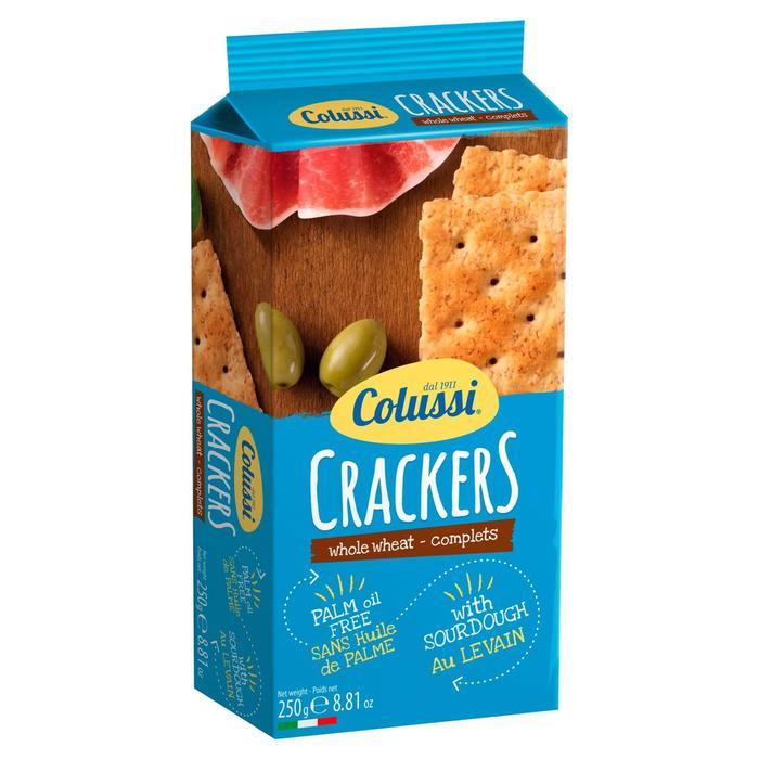 Colussi Whole Wheat Crackers, 500g Sweets & Snacks Colussi