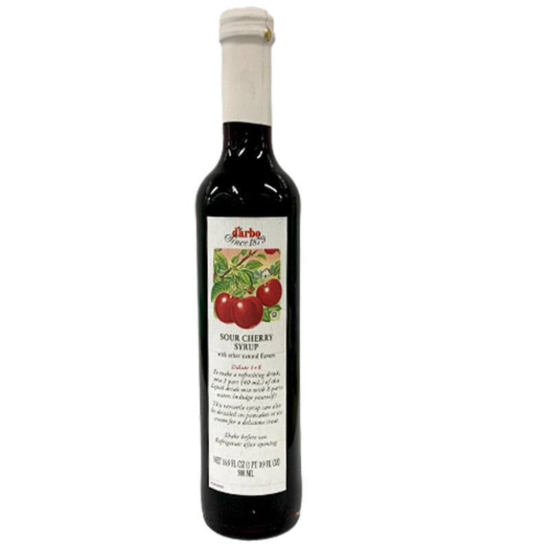 D'Arbo Sour Cherry Syrup, 16.9 oz Pantry d'arbo