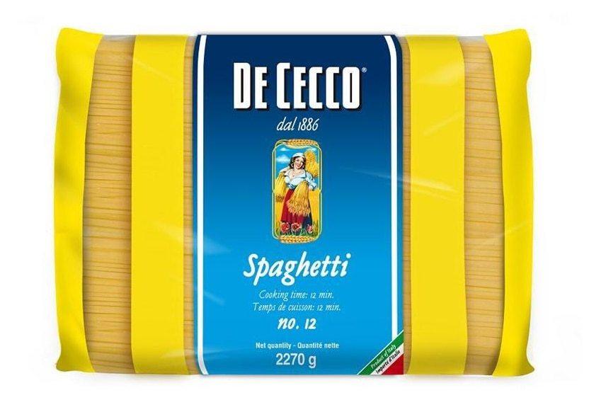 De Cecco 12 Spaghetti Bulk Pasta, 5 lb. Supermarket Italy
