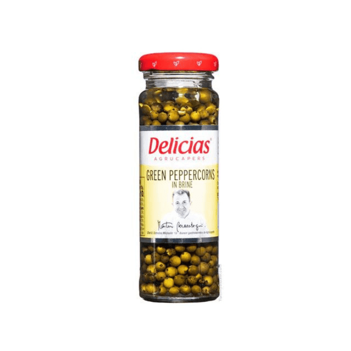 Delicias Green Peppercorns in Brine, 3.5 oz Supermarket Italy