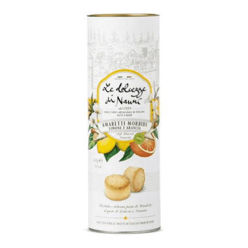 Dolcezze di Nanni Amaretti Morbidi with Lemon & Orange Tin, 5.6 oz Sweets & Snacks Dolcezze di Nanni 