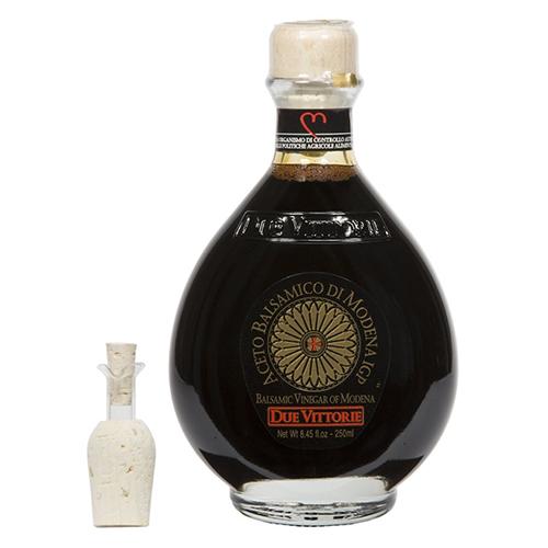 Due Vittorie Oro Gold Balsamic Vinegar With Cork Pourer, 8.45 oz (250ml) Oil & Vinegar Due Vittorie