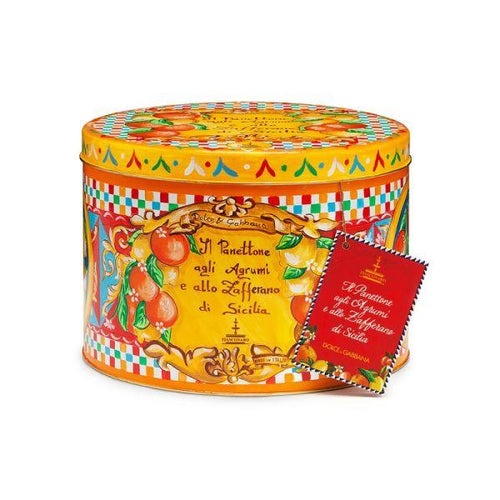 Fiasconaro Dolce and Gabbana Panettone "Limited Edition" with Sicilian Citrus and Saffron, 2.2 lbs Sweets & Snacks Fiasconaro