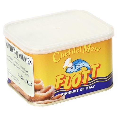 Flott Anchovies Fillets in Olive Oil - 28 oz