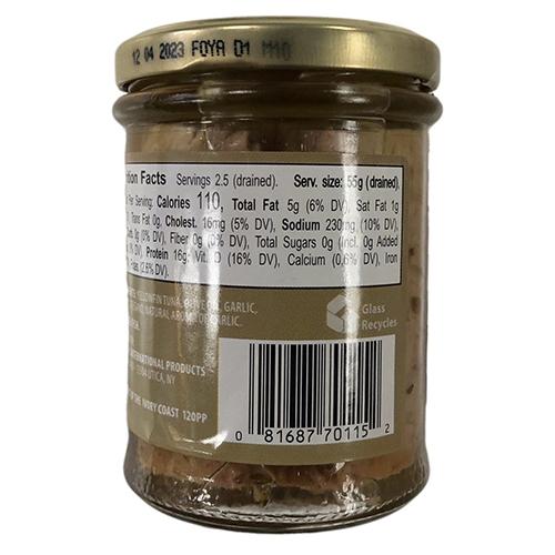 Flott Tuna in Olive Oil with Garlic, 6.7 oz Seafood Flott 