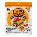 Folios All Natural Cheddar Cheese Wraps 3 Pack (4 sheets each), 6 oz Cheese Folios