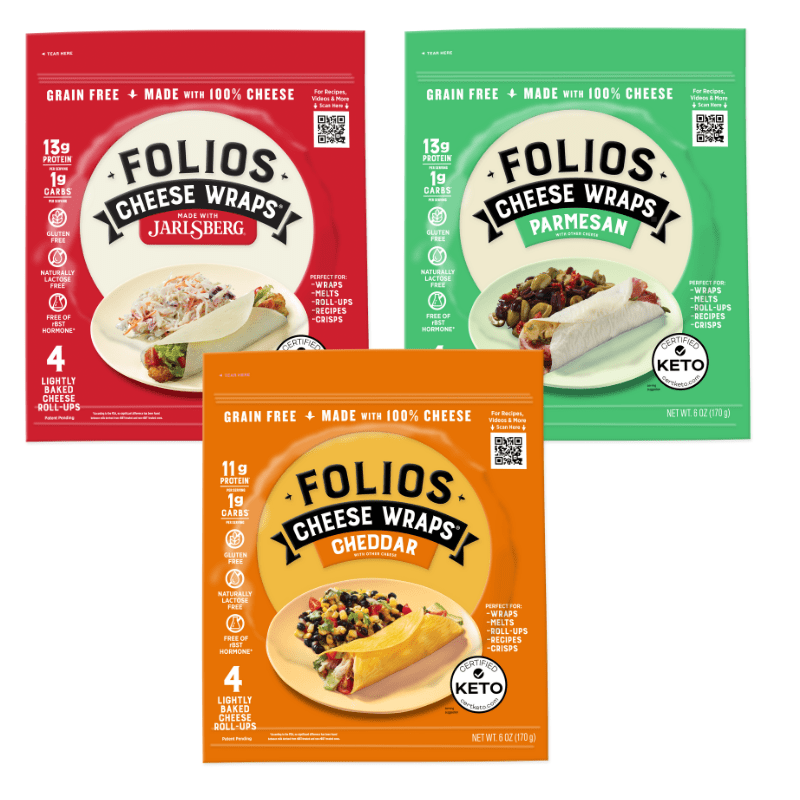 Folios Cheese Wraps Variety, 6 oz [Pack of 3] Supermarket Italy