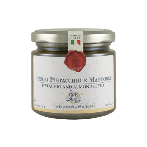 Frantoi Cutrera Segreti di Sicilia Pistachio and Almond Basil Pesto, 6.7 oz Sauces & Condiments Frantoi Cutrera