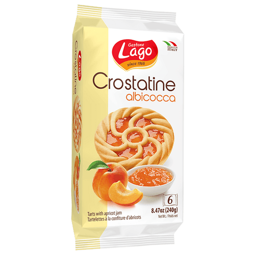Gastone Lago Apricot Crostatine 8.47 oz Sweets & Snacks Gastone Lago 
