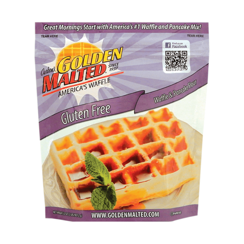 Golden Malted Gluten Free Waffle & Pancake Mix, 32 oz Supermarket Italy