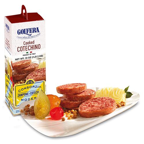 Golfera Cotechino Modena IGP, 17.6 oz (Refrigerate After Opening) Meats Golfera