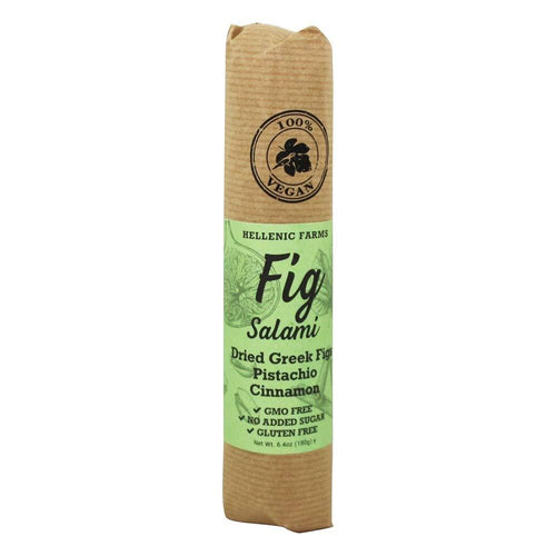 Hellenic Farms Fig Salami with Pistachio and Cinnamon, 6.4 oz Sweets & Snacks Hellenic Farms