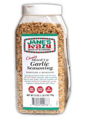 Jane's Krazy Chunky Mixed-Up Garlic Seasoning Jug, 25 oz Pantry Jane's Krazy Seasonings
