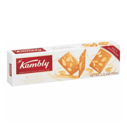 Kambly Butterfly Biscuits with Almond Slices, 3.52 oz Sweets & Snacks Kambly 