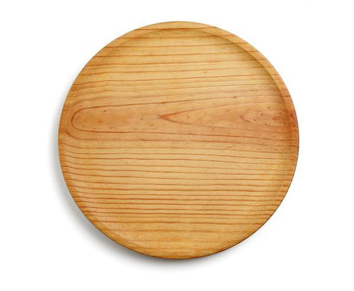 Khayyan Artisanal Pine Wood Plate for serving Octopus, Pizza, and more - 18 cm Khayyan