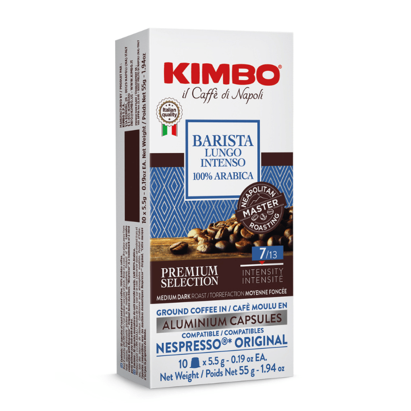 Kimbo Barista Lungo Intenso Aluminum Capsules, 10 Count Coffee & Beverages Kimbo Coffee 
