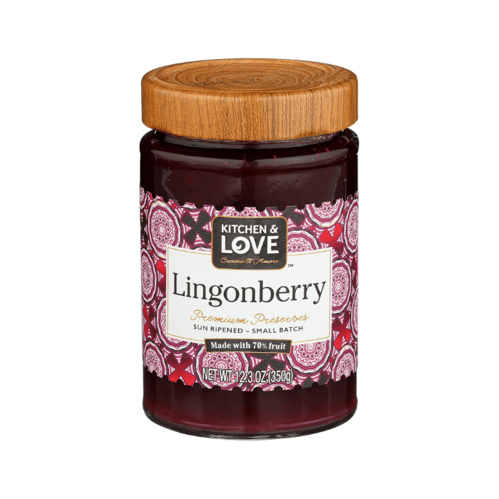 Kitchen & Love Lingonberry Preserve, 12.3 oz Pantry Kitchen & Love 