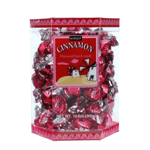 Krinos Ouzo Flavored Cinnamon Hard Candy, 10.6 oz (300g) Sweets & Snacks Krinos