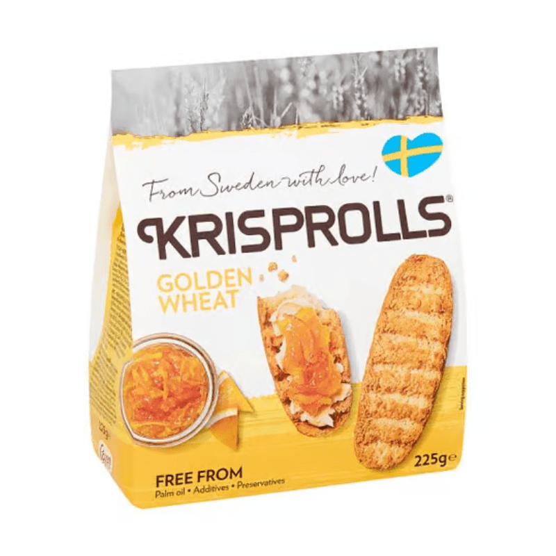 Krisprolls Golden Wheat Swedish Crisp Bread, 7.9 oz
