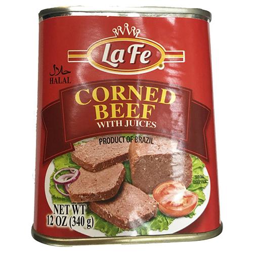 La Fe Corned Beef with Juices, 12 oz Meats La Fe 