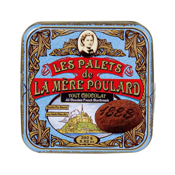 La Mere Poulard French Chocolate Cookies Palets, 8.8 oz Sweets & Snacks La Mere Poulard 