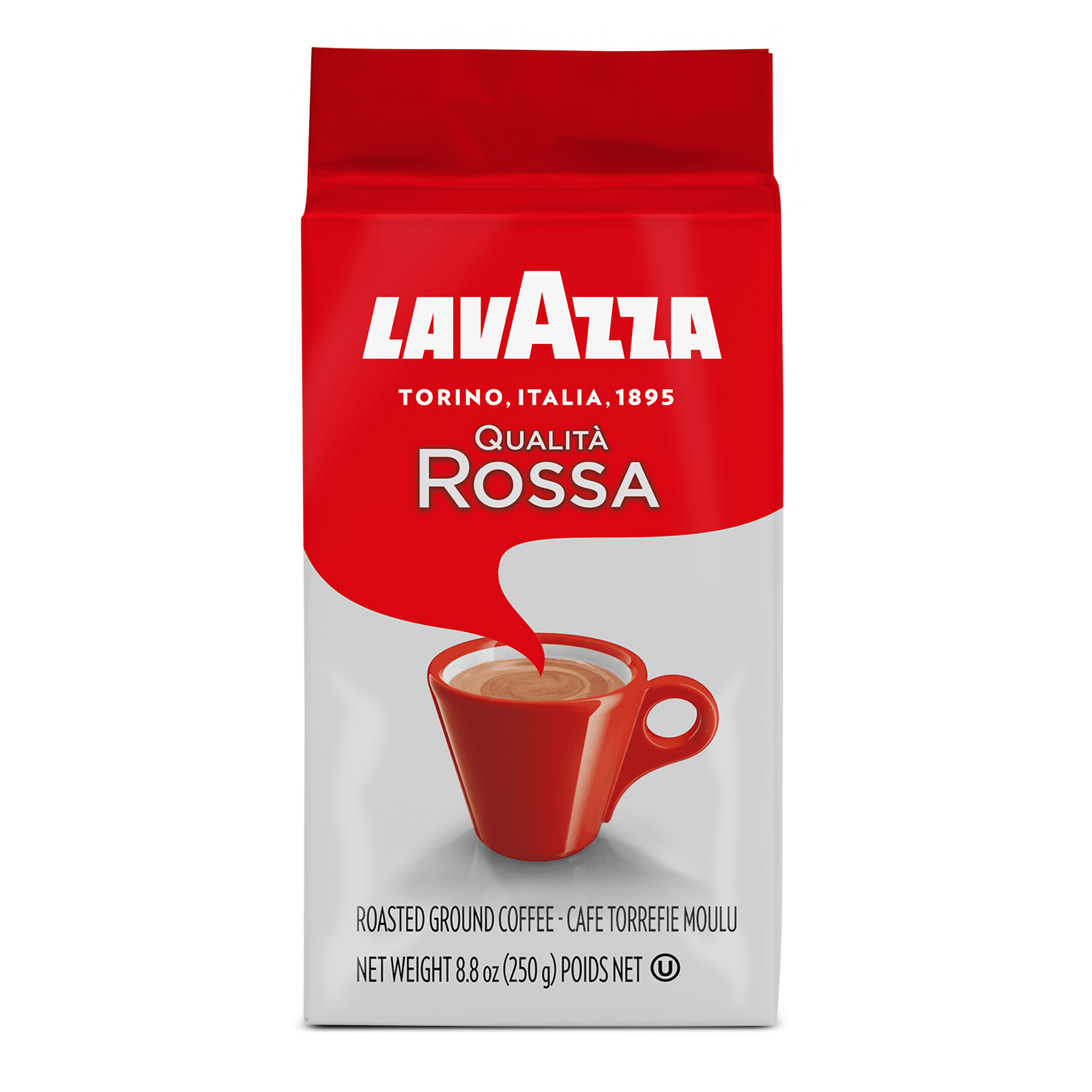 Lavazza Coffee, Ground, Medium, Qualita Rossa - 8.8 oz