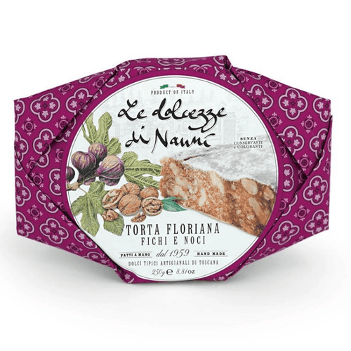 Le Dolcezze di Nanni Torta Floriana with Fig and Walnuts, 8.8 oz