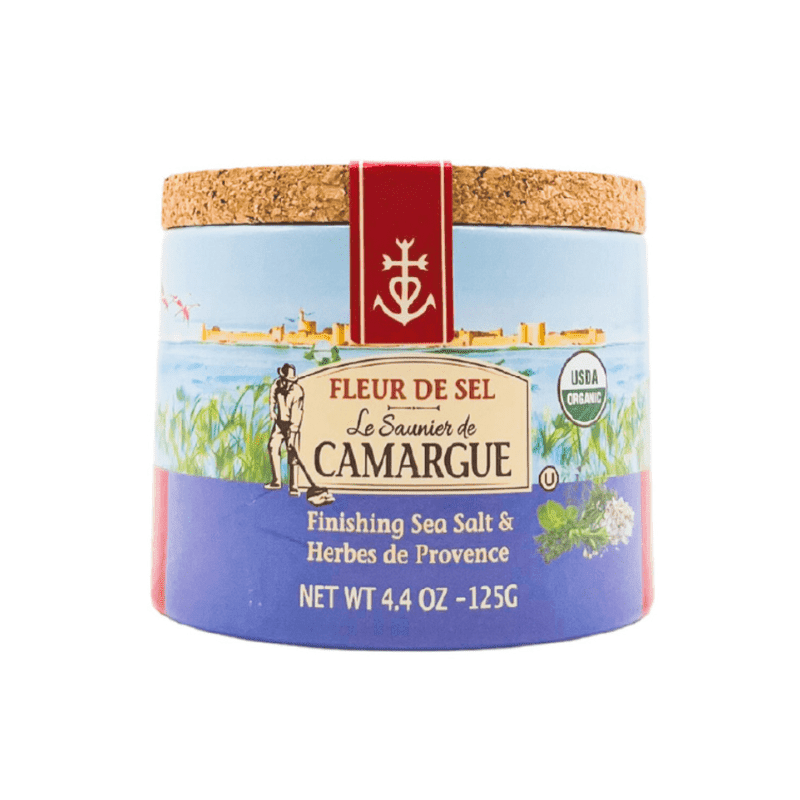 Le Saunier de Camargue Fleur de Sel Sea Salt with Herbs, 4.4 oz Pantry Le Saunier de Camargue