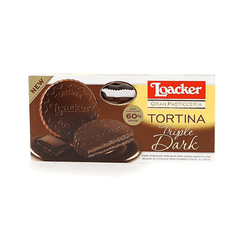 Loacker Triple Dark Chocolate Covered Tortina, 4.41 oz Sweets & Snacks Loacker 