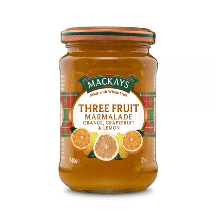Mackays Three Fruit Marmalade, 12 oz Pantry Mackays