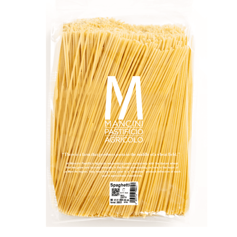 Mancini Spaghetti Bulk Size 6.6 lbs. 3 kg