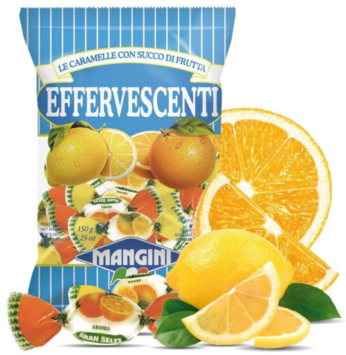 Mangini Effervescent Fruit Juice Filled Candy, 5.29 oz Sweets & Snacks Mangini