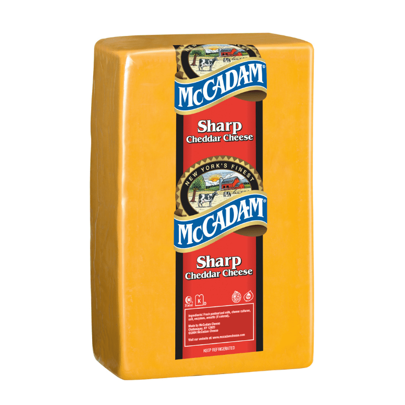 McCadam Sharp Yellow Cheddar Cheese, 10 Lbs Cheese vendor-unknown