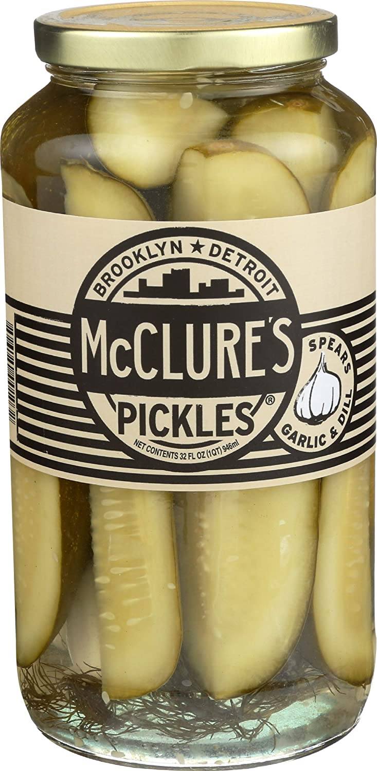 McClure’s Garlic Dill Whole Pickles Jar, 32 oz Fruits & Veggies McClure's 