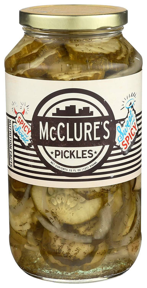 McClure’s Sweet & Spicy Pickle Cut Jar, 32 oz Fruits & Veggies McClure's 
