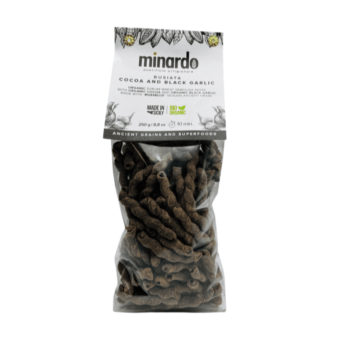 Minardo Busiata with Cocoa and Garlic Organic Pasta, 8.8 oz Pasta & Dry Goods Minardo 