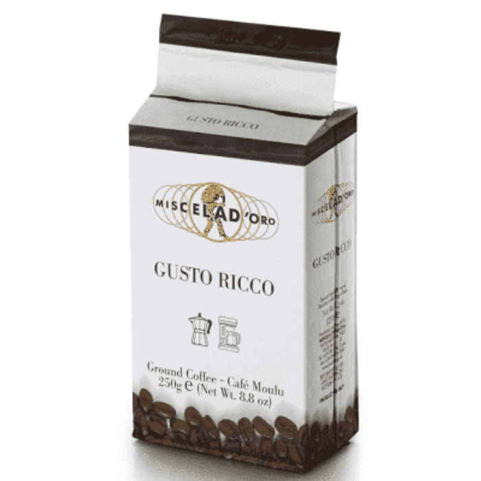 Miscela D'oro Gusto Ricco Ground Coffee, 8.8 oz Coffee & Beverages Miscela D'oro