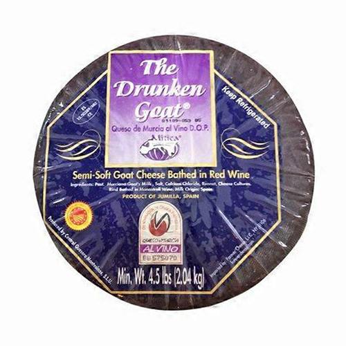 Mitica Drunken Goat Cheese in Red Wine, 4.5 lb. Cheese Mitica