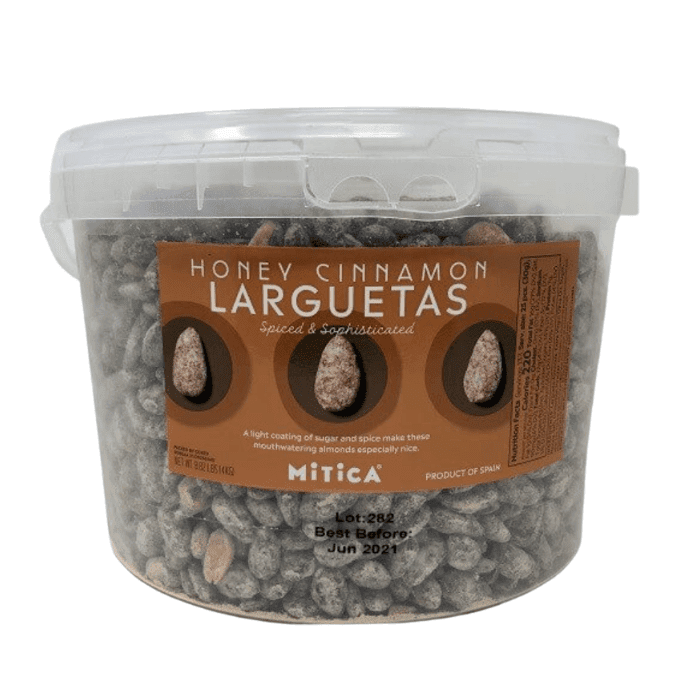 Mitica Honey Cinnamon Larguetas Almonds, 8.8 Lbs Fruits & Veggies Mitica