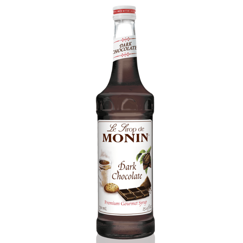 Monin Premium Gourmet Dark Chocolate Syrup, 25.4 oz | 750mL Coffee & Beverages Monin