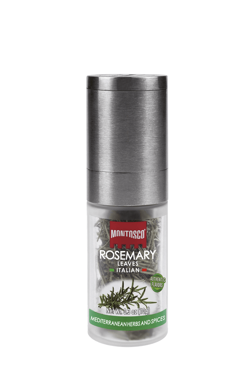 Montosco Italian Rosemary Leaves with Premium Grinder, 0.3 oz (10 g)