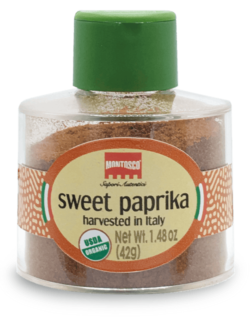 Montosco Organic Sweet Paprika Italian Stackable Jar, 1.48 oz Pantry Montosco 